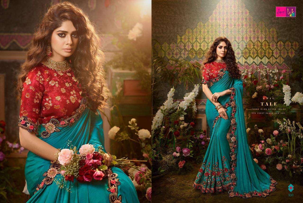 PREM RIVAZ VOL-6 BY DESI LUK 216 TO 226 SERIES INDIAN TRADITIONAL WEAR COLLECTION BEAUTIFUL STYLISH FANCY COLORFUL PARTY WEAR & OCCASIONAL WEAR FANCY SAREES AT WHOLESALE PRICE