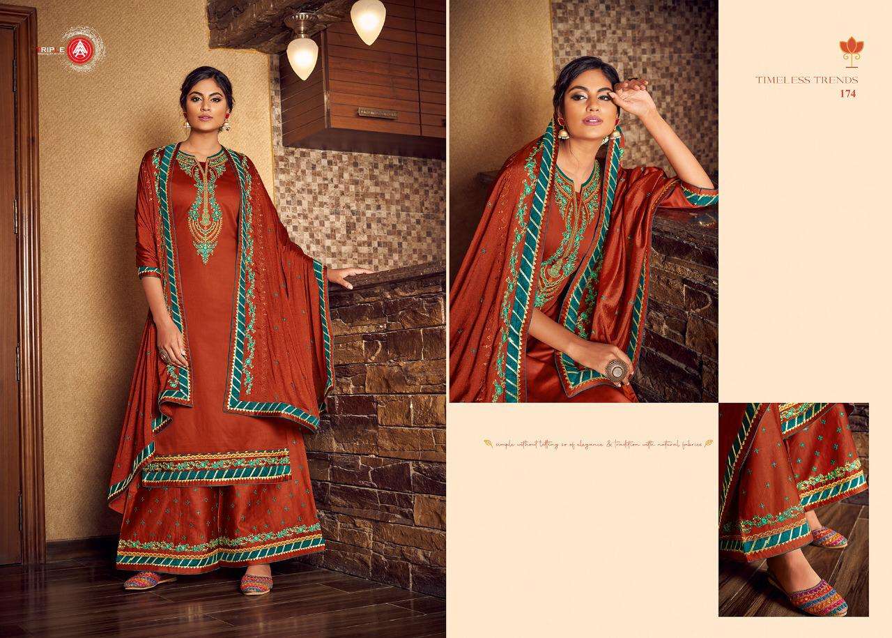 KESAR VOL-2 BY AAA DESIGN STUDION 171 TO 176 SERIES BEAUTIFUL SHARARA SUITS STYLISH FANCY COLORFUL PARTY WEAR & ETHNIC WEAR JAM SILK WITH EMBROIDERY DRESSES AT WHOLESALE PRICE