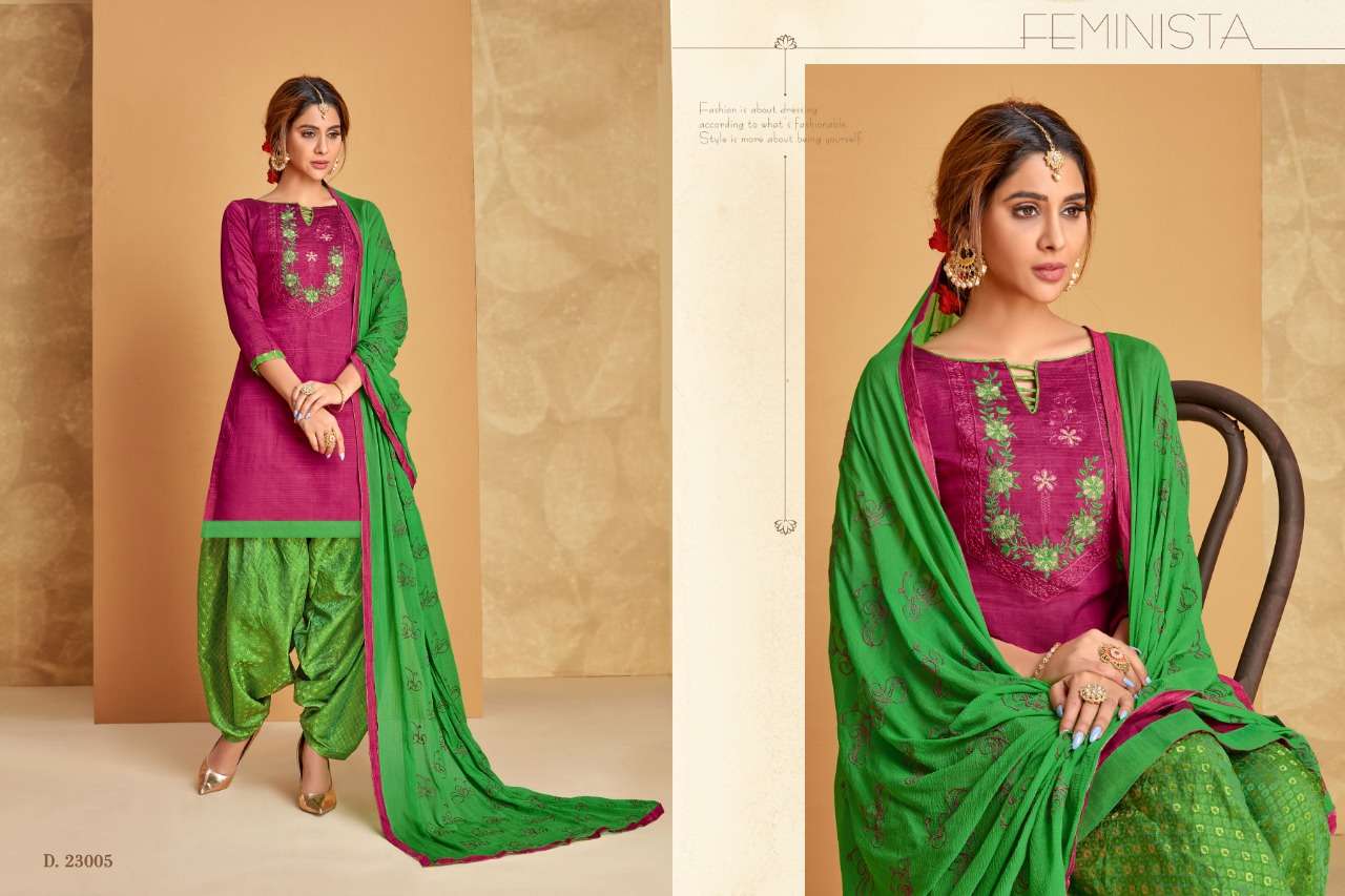 SENORITA BY RAGHAV ROYAL 23001 TO 23012 SERIES BEAUTIFUL STYLISH PATIALA SUITS FANCY COLORFUL CASUAL WEAR & ETHNIC WEAR & READY TO WEAR SOUTH COTTON EMBROIDERY DRESSES AT WHOLESALE PRICE