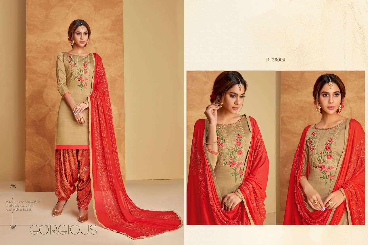SENORITA BY RAGHAV ROYAL 23001 TO 23012 SERIES BEAUTIFUL STYLISH PATIALA SUITS FANCY COLORFUL CASUAL WEAR & ETHNIC WEAR & READY TO WEAR SOUTH COTTON EMBROIDERY DRESSES AT WHOLESALE PRICE