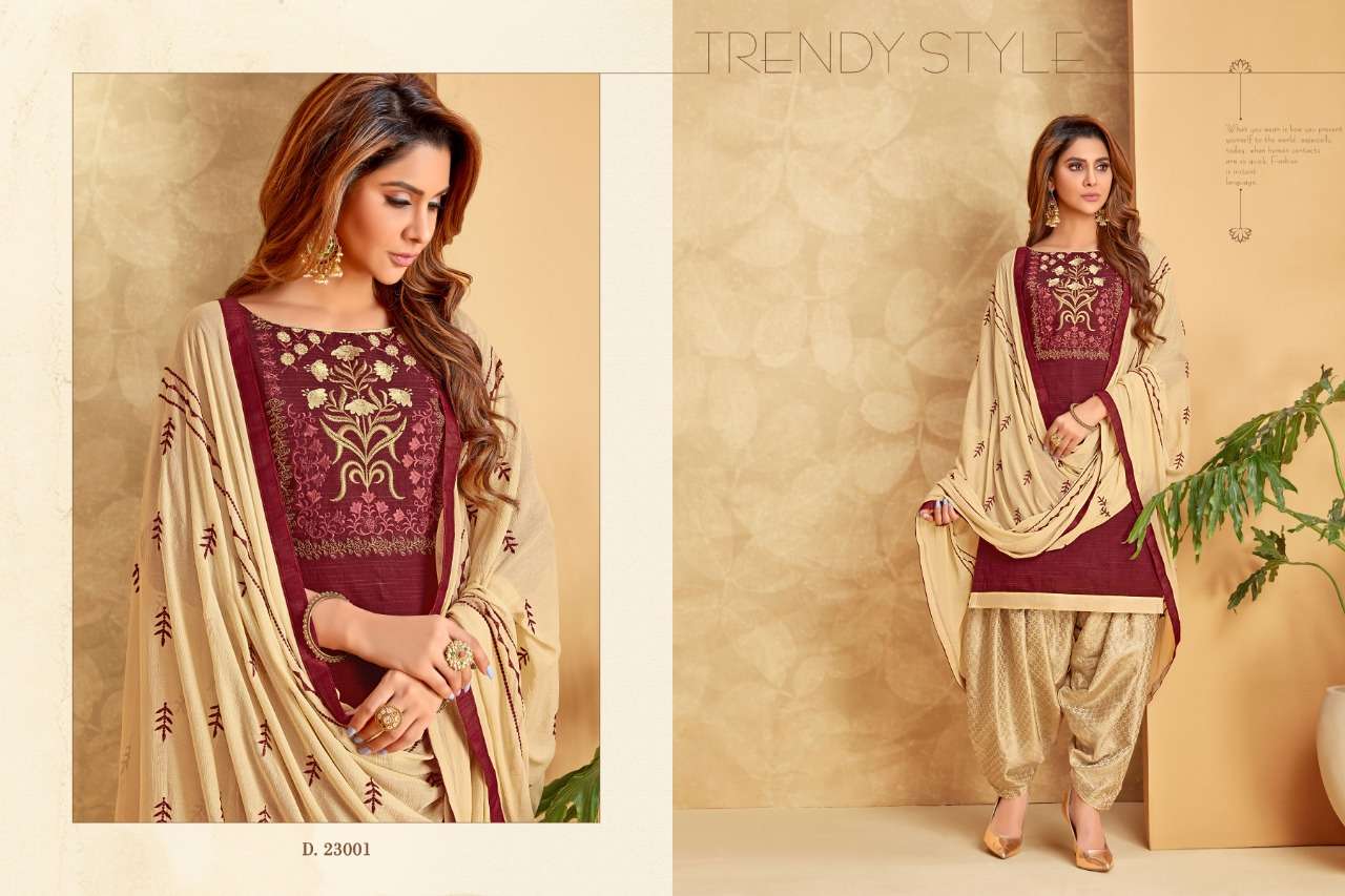 SENORITA BY RAGHAV ROYAL 23001 TO 23012 SERIES BEAUTIFUL STYLISH PATIALA SUITS FANCY COLORFUL CASUAL WEAR & ETHNIC WEAR & READY TO WEAR SOUTH COTTON EMBROIDERY DRESSES AT WHOLESALE PRICE