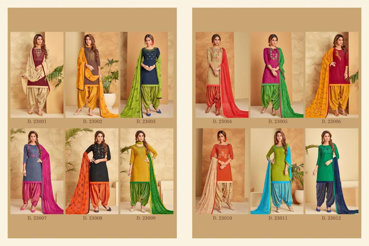 SENORITA BY RAGHAV ROYAL 23001 TO 23012 SERIES BEAUTIFUL STYLISH PATIALA SUITS FANCY COLORFUL CASUAL WEAR & ETHNIC WEAR & READY TO WEAR SOUTH COTTON EMBROIDERY DRESSES AT WHOLESALE PRICE