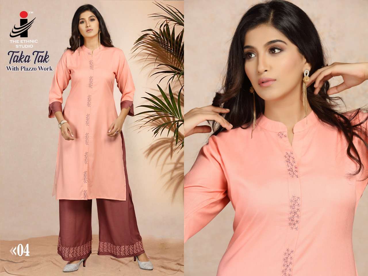 TAKA TAK BY THE ETHNIC STUDIO 01 TO 08 SERIES BEAUTIFUL STYLISH COLORFUL FANCY PARTY WEAR & ETHNIC WEAR & READY TO WEAR RAYON PRINTED KURTIS AT WHOLESALE PRICE