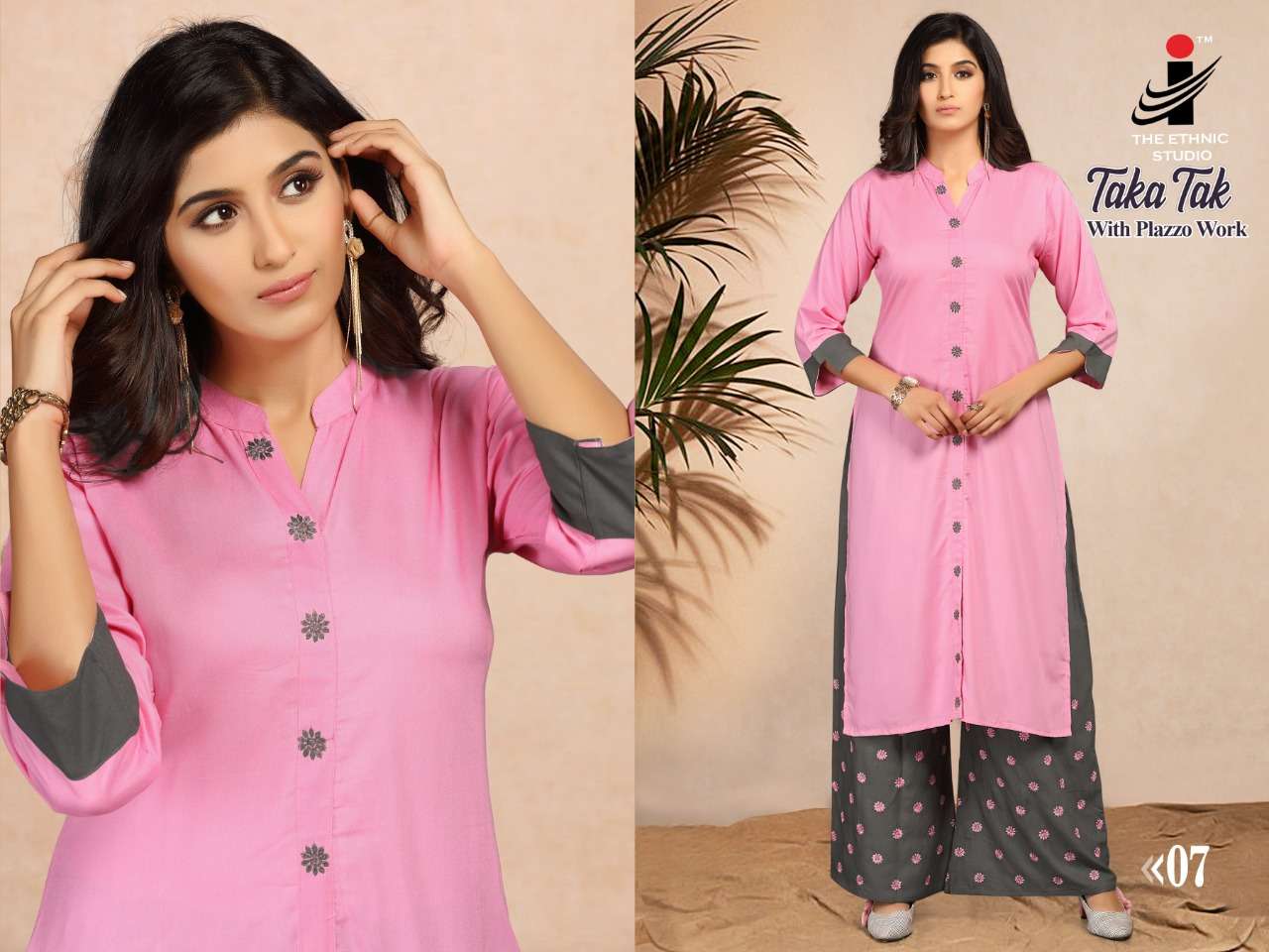 TAKA TAK BY THE ETHNIC STUDIO 01 TO 08 SERIES BEAUTIFUL STYLISH COLORFUL FANCY PARTY WEAR & ETHNIC WEAR & READY TO WEAR RAYON PRINTED KURTIS AT WHOLESALE PRICE