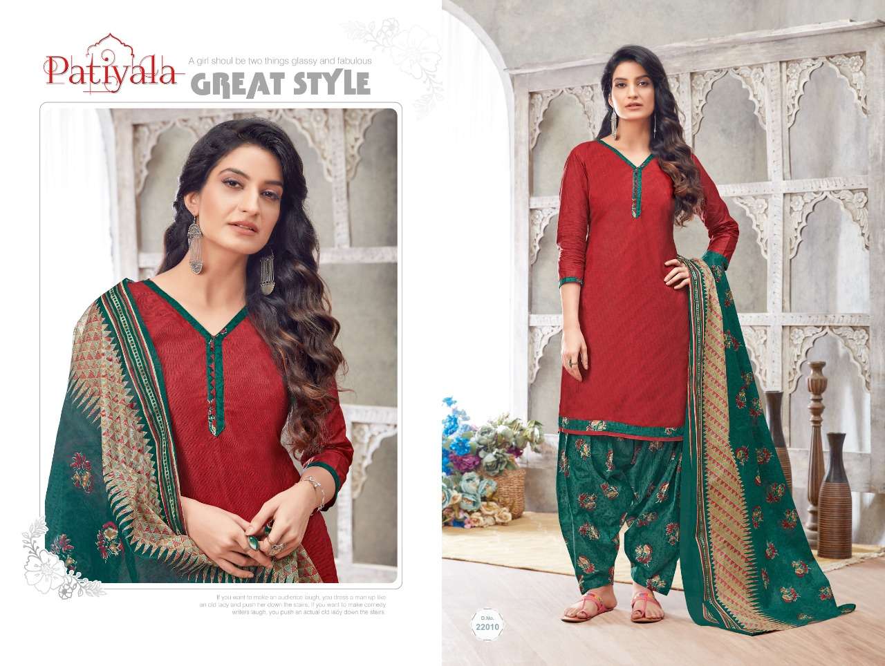 PATIYALA VOL-22 BY GANESHA 22005 to 22016 SERIES BEAUTIFUL PATIYALA SUITS STYLISH FANCY COLORFUL PARTY WEAR & OCCASIONAL WEAR PURE COTTON PRINT DRESSES AT WHOLESALE PRICE
