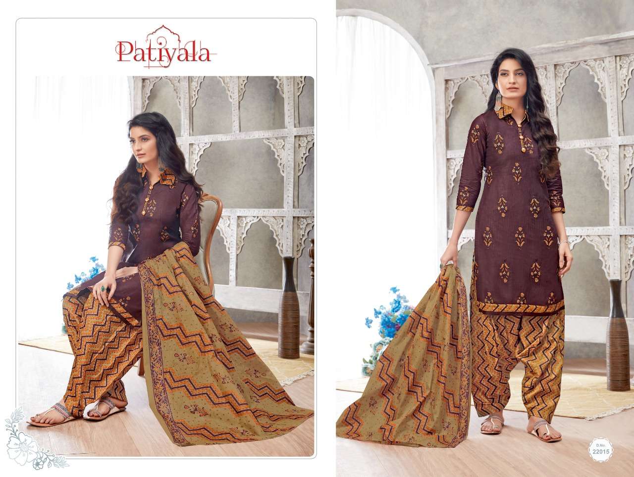 PATIYALA VOL-22 BY GANESHA 22005 to 22016 SERIES BEAUTIFUL PATIYALA SUITS STYLISH FANCY COLORFUL PARTY WEAR & OCCASIONAL WEAR PURE COTTON PRINT DRESSES AT WHOLESALE PRICE