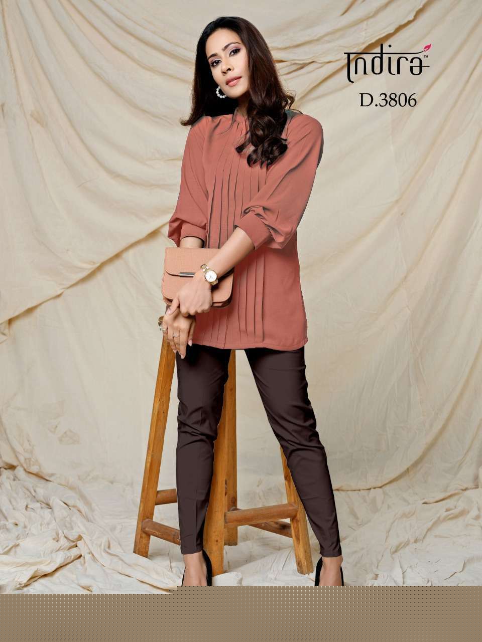 FOREVER VOL-2 BY INDIRA 3801 TO 3808 SERIES BEAUTIFUL STYLISH FANCY COLORFUL CASUAL WEAR & ETHNIC WEAR SOFT VISCOSE GEORGETTE TOPS AT WHOLESALE PRICE