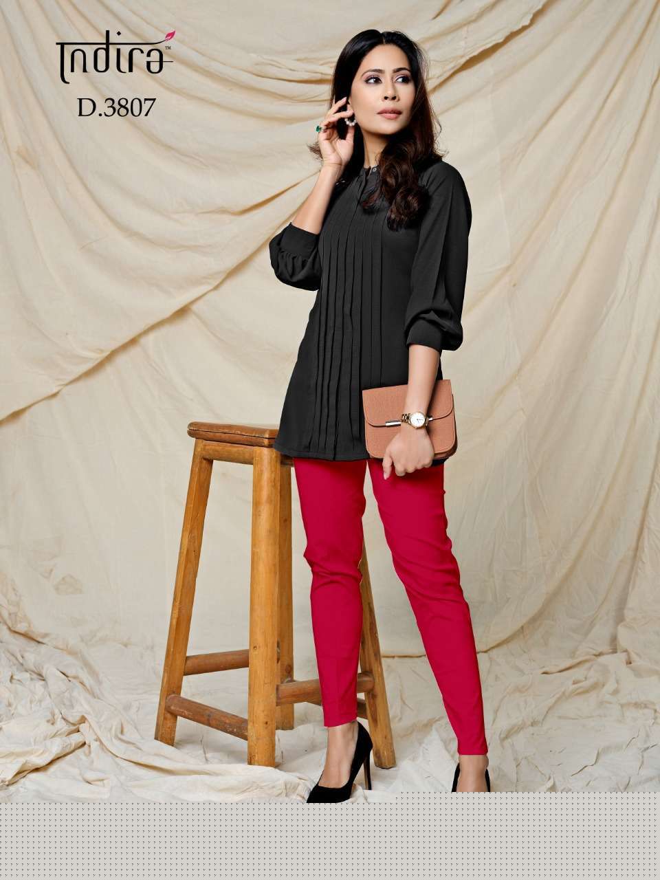 FOREVER VOL-2 BY INDIRA 3801 TO 3808 SERIES BEAUTIFUL STYLISH FANCY COLORFUL CASUAL WEAR & ETHNIC WEAR SOFT VISCOSE GEORGETTE TOPS AT WHOLESALE PRICE