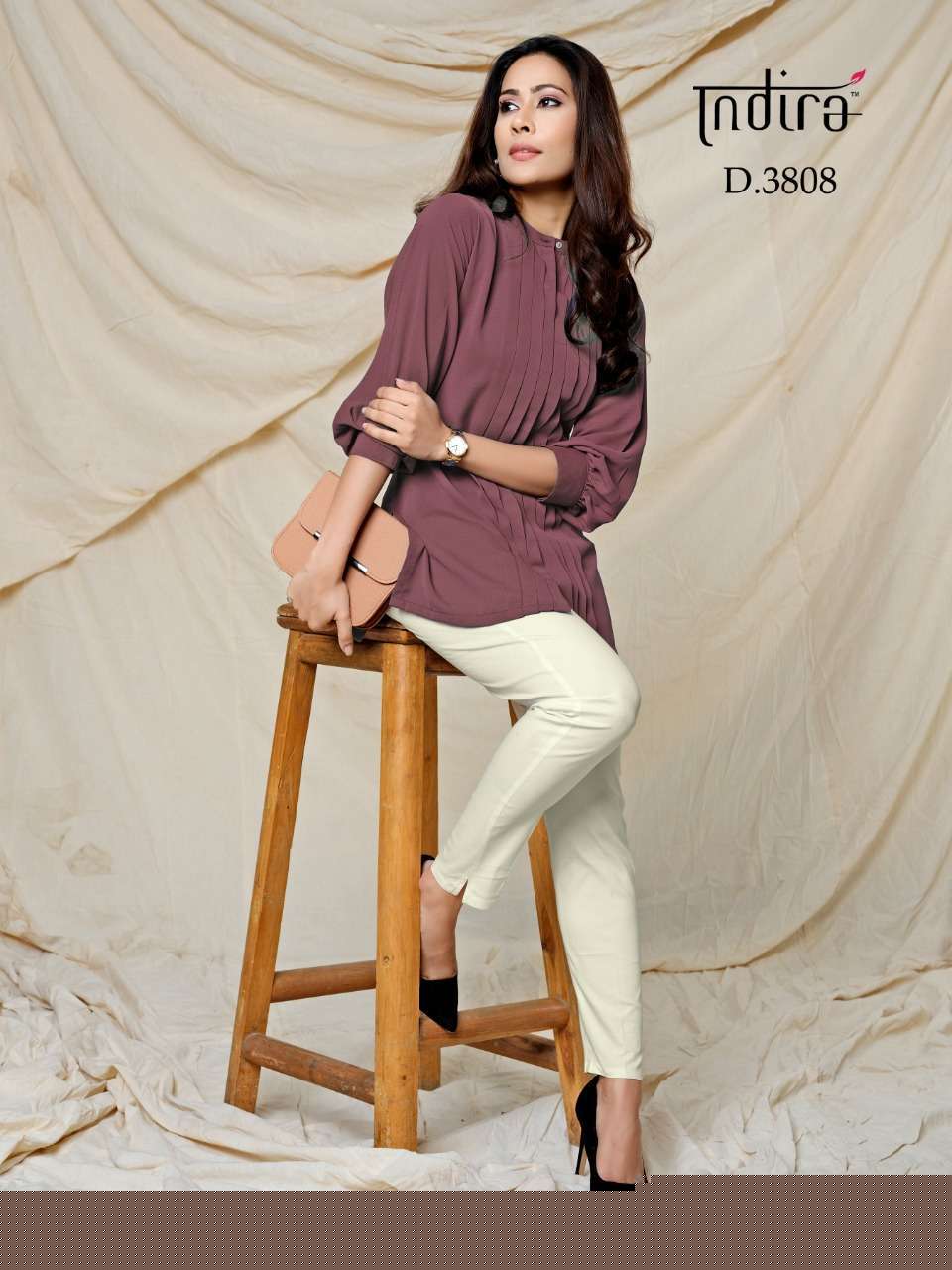 FOREVER VOL-2 BY INDIRA 3801 TO 3808 SERIES BEAUTIFUL STYLISH FANCY COLORFUL CASUAL WEAR & ETHNIC WEAR SOFT VISCOSE GEORGETTE TOPS AT WHOLESALE PRICE
