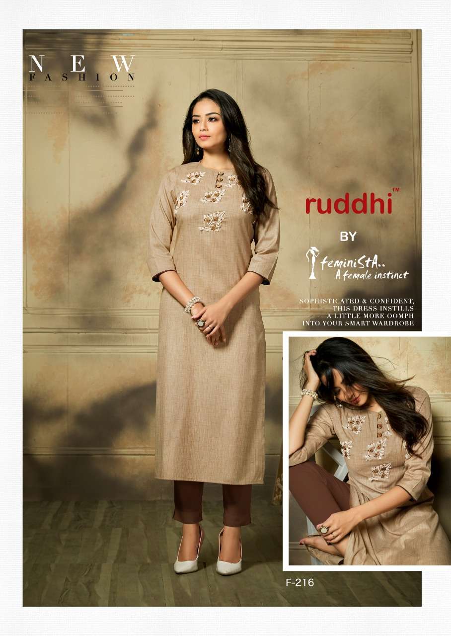 JASHN BY RUDDHI 211 TO 217 SERIES BEAUTIFUL STYLISH FANCY COLORFUL CASUAL WEAR & ETHNIC WEAR & READY TO WEAR PURE HANDLOOM COTTON KURTIS AT WHOLESALE PRICE