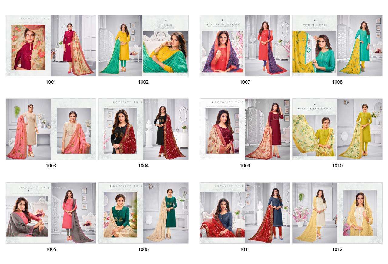DESTINY BY SHAGUN LIFESTYLE 1001 TO 1012 SERIES BEAUTIFUL SUITS STYLISH FANCY COLORFUL PARTY WEAR & ETHNIC WEAR MODAL WITH PATTERN DRESSES AT WHOLESALE PRICE