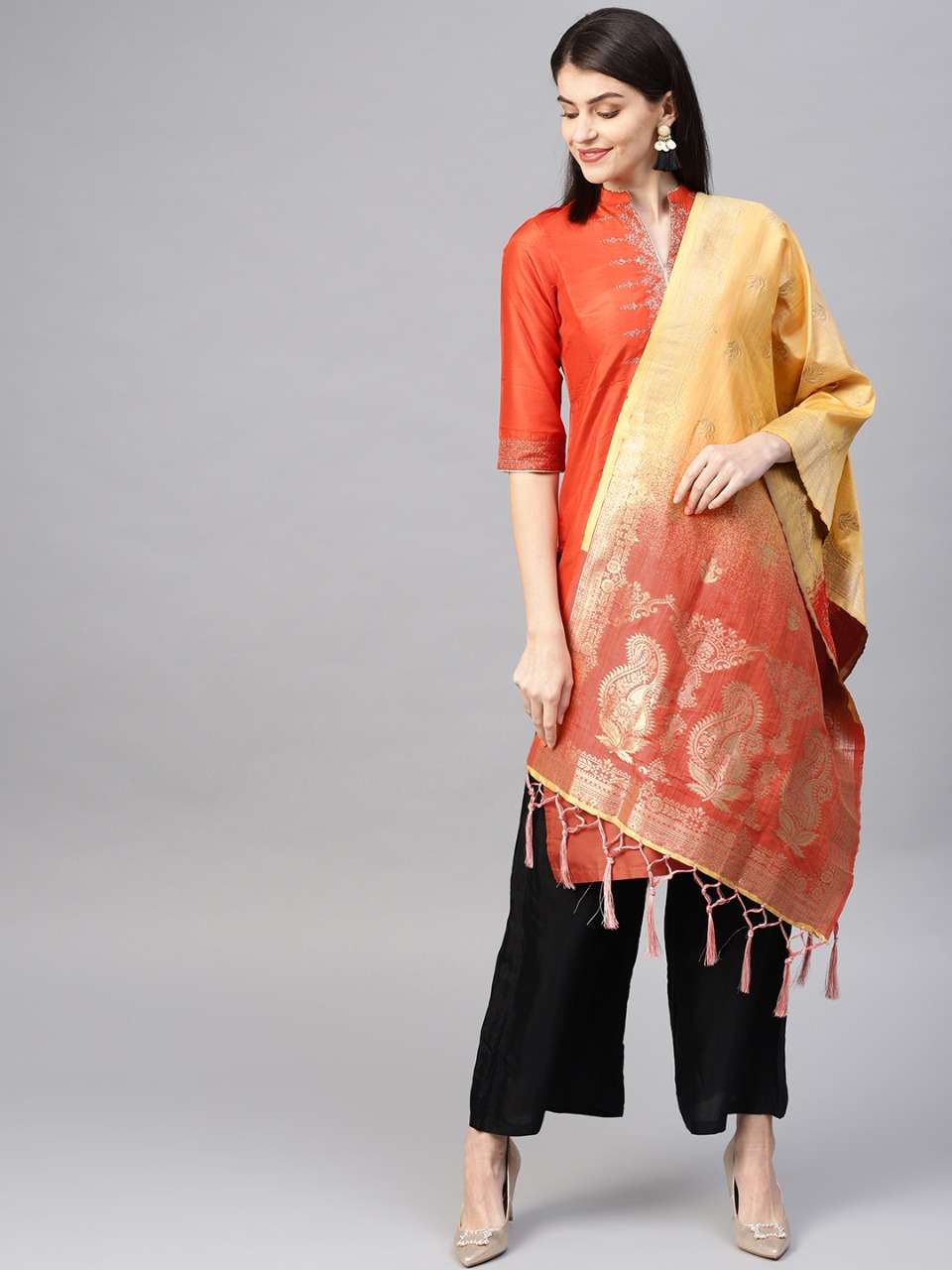 BANARASI DUPATTA VOL-2B BY KAAMIRI 225 TO 248 SERIES DESIGNER BEAUTIFUL STYLISH FANCY COLORFUL PARTY WEAR & ETHNIC WEAR BANARASI SILK DUPATTA AT WHOLESALE PRICE