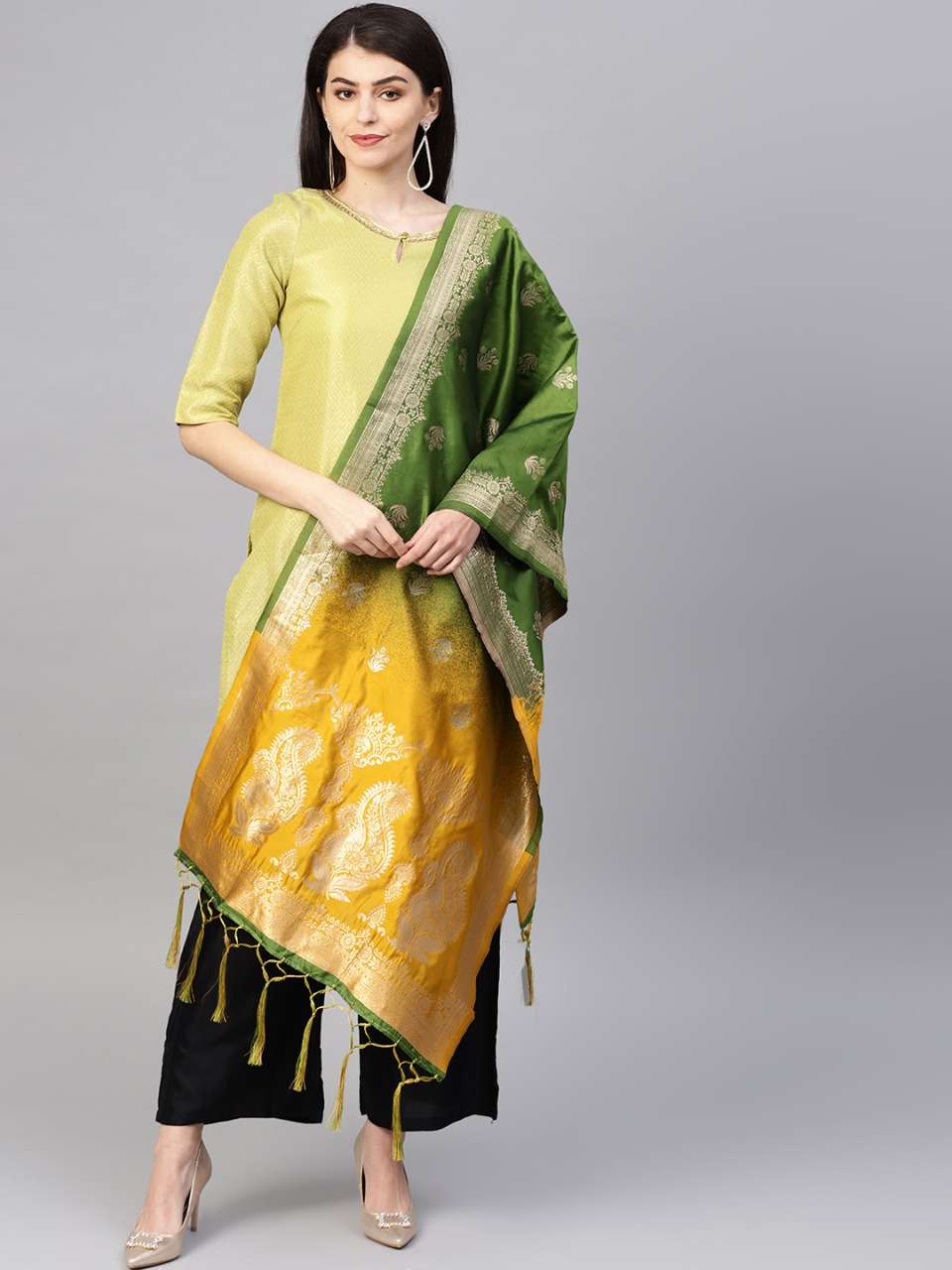 BANARASI DUPATTA VOL-2B BY KAAMIRI 225 TO 248 SERIES DESIGNER BEAUTIFUL STYLISH FANCY COLORFUL PARTY WEAR & ETHNIC WEAR BANARASI SILK DUPATTA AT WHOLESALE PRICE
