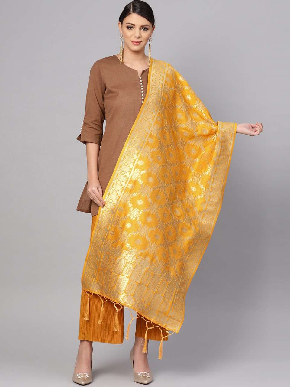 BANARASI DUPATTA VOL-2B BY KAAMIRI 225 TO 248 SERIES DESIGNER BEAUTIFUL STYLISH FANCY COLORFUL PARTY WEAR & ETHNIC WEAR BANARASI SILK DUPATTA AT WHOLESALE PRICE