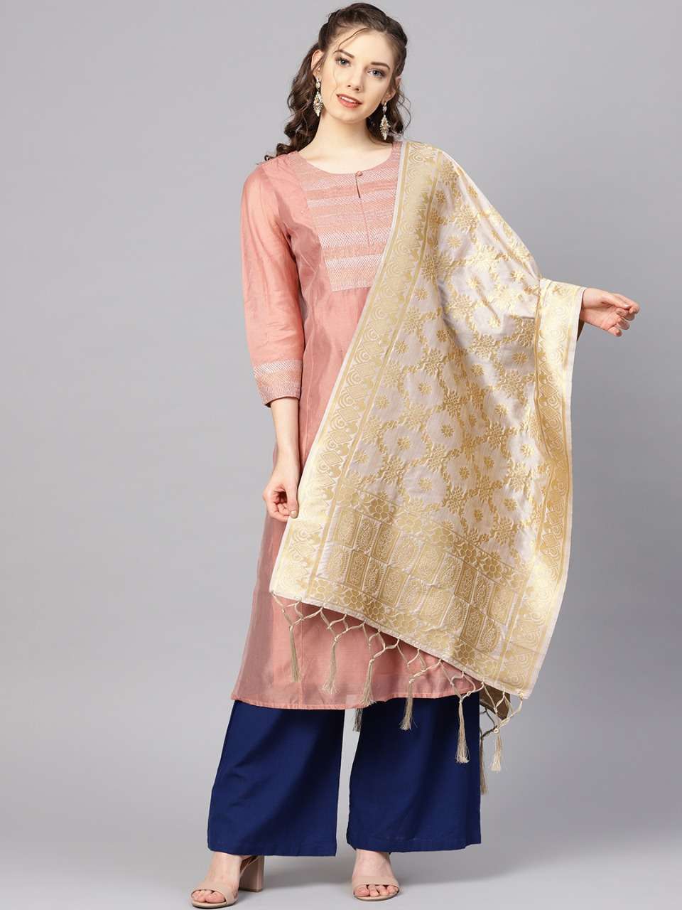 BANARASI DUPATTA VOL-2B BY KAAMIRI 225 TO 248 SERIES DESIGNER BEAUTIFUL STYLISH FANCY COLORFUL PARTY WEAR & ETHNIC WEAR BANARASI SILK DUPATTA AT WHOLESALE PRICE