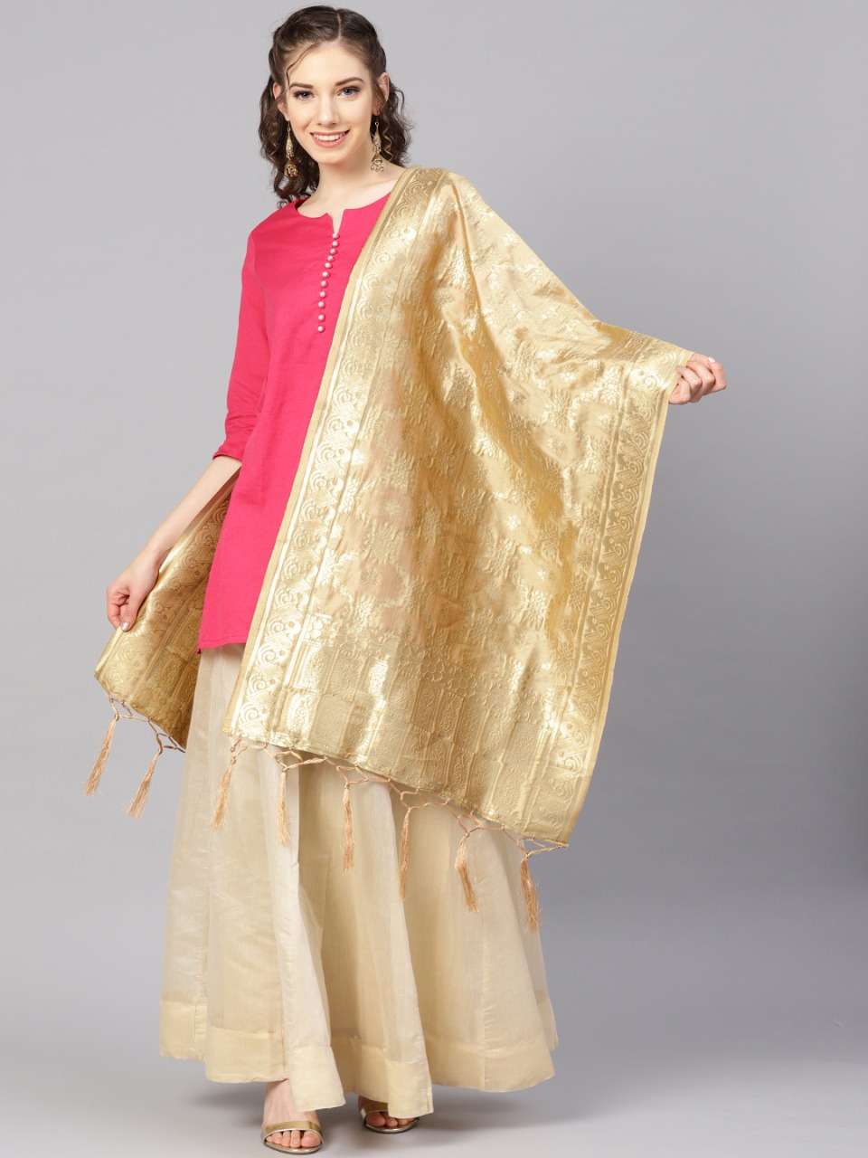 BANARASI DUPATTA VOL-2B BY KAAMIRI 225 TO 248 SERIES DESIGNER BEAUTIFUL STYLISH FANCY COLORFUL PARTY WEAR & ETHNIC WEAR BANARASI SILK DUPATTA AT WHOLESALE PRICE