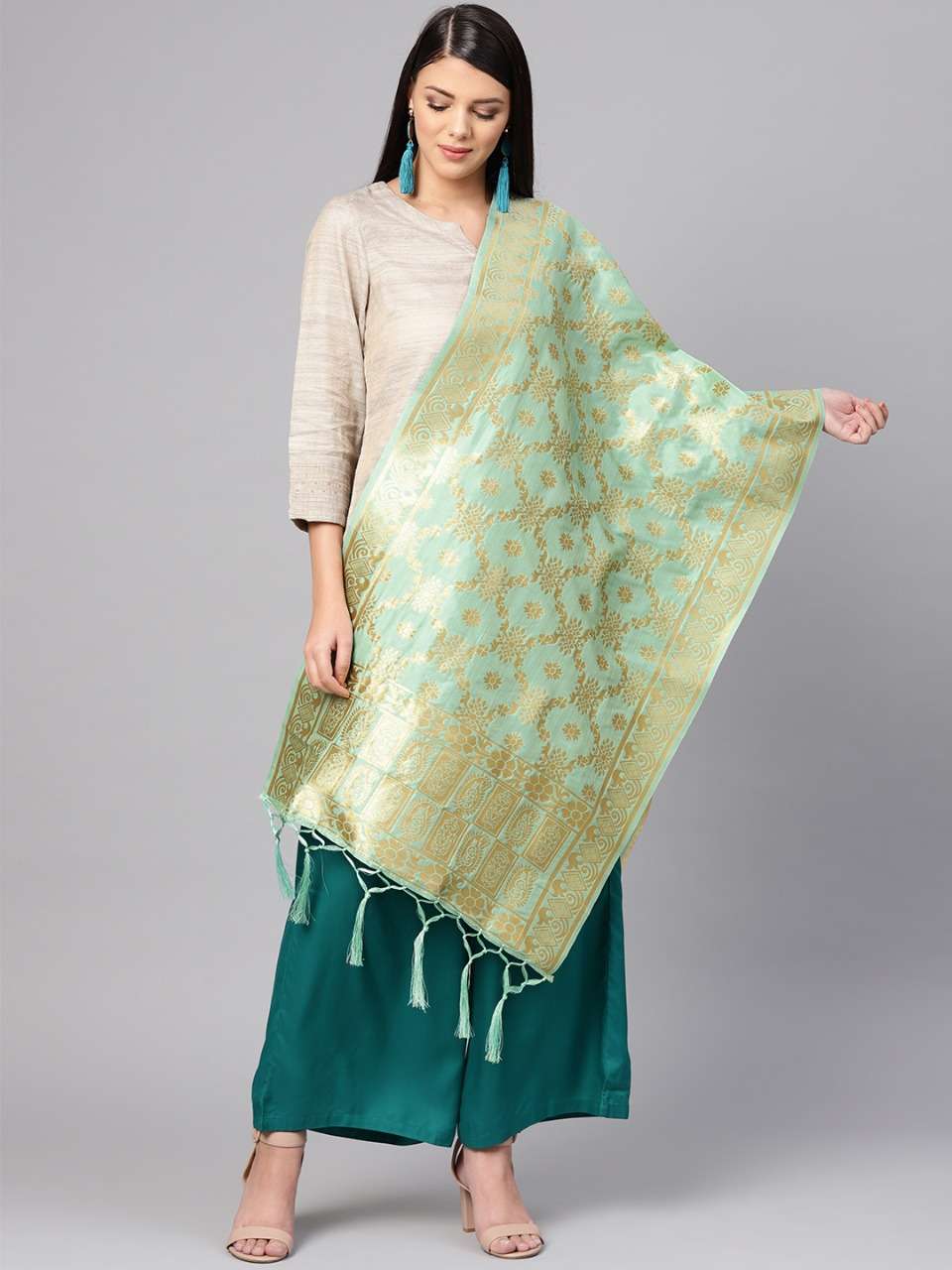 BANARASI DUPATTA VOL-2B BY KAAMIRI 225 TO 248 SERIES DESIGNER BEAUTIFUL STYLISH FANCY COLORFUL PARTY WEAR & ETHNIC WEAR BANARASI SILK DUPATTA AT WHOLESALE PRICE