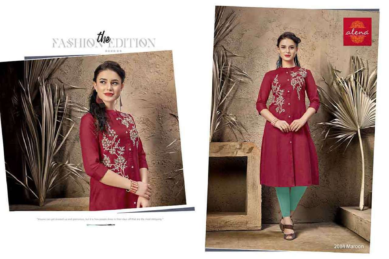 TANTRA BY ALENA 2084-A TO 22084-B SERIES BEAUTIFUL STYLISH FANCY COLORFUL CASUAL WEAR & ETHNIC WEAR COTTON FLEX PRINTED KURTIS AT WHOLESALE PRICE