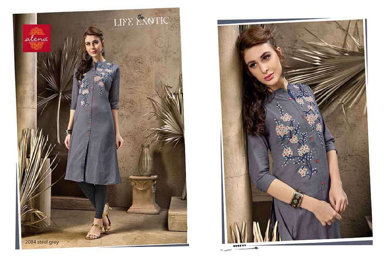 TANTRA BY ALENA 2084-A TO 22084-B SERIES BEAUTIFUL STYLISH FANCY COLORFUL CASUAL WEAR & ETHNIC WEAR COTTON FLEX PRINTED KURTIS AT WHOLESALE PRICE