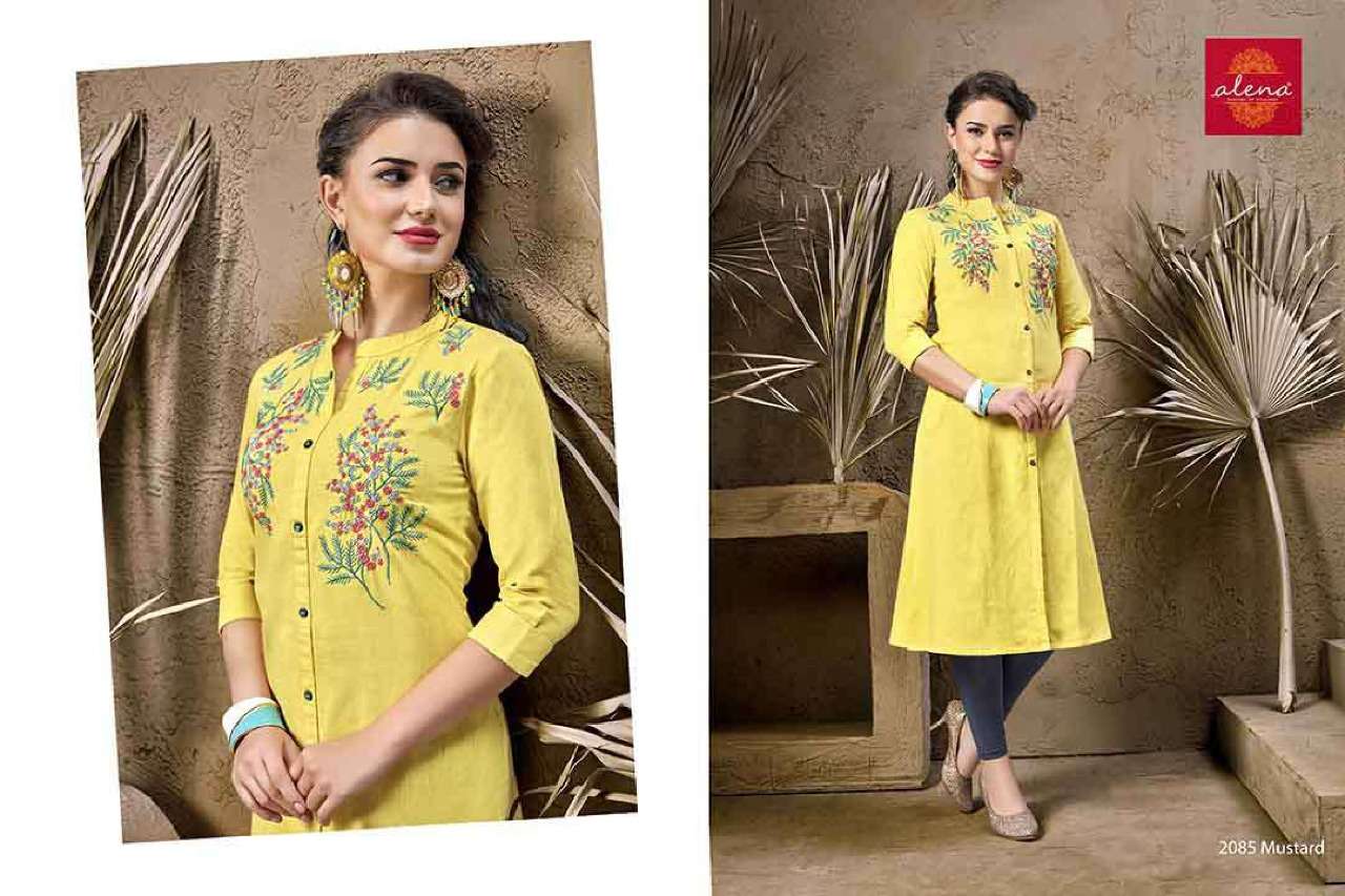 TANTRA BY ALENA 2084-A TO 22084-B SERIES BEAUTIFUL STYLISH FANCY COLORFUL CASUAL WEAR & ETHNIC WEAR COTTON FLEX PRINTED KURTIS AT WHOLESALE PRICE