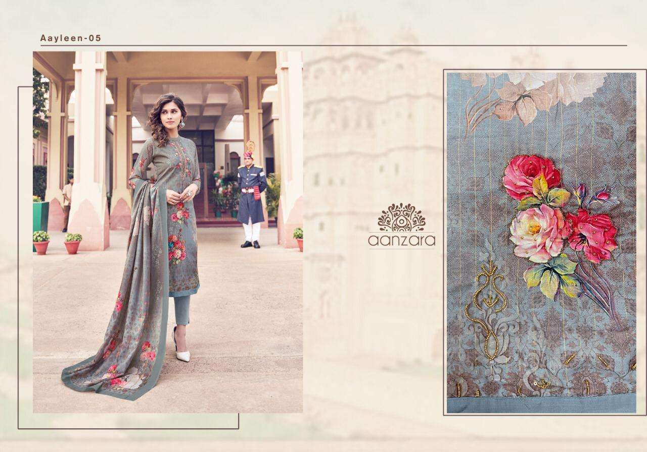 AAYLEEN BY AANZARA 01 TO 06 SERIES BEAUTIFUL STYLISH DESIGNER PRINTED AND EMBROIDERED PARTY WEAR OCCASIONAL WEAR HEAVY KATHLI EMBROIDERY DRESSES AT WHOLESALE PRICE