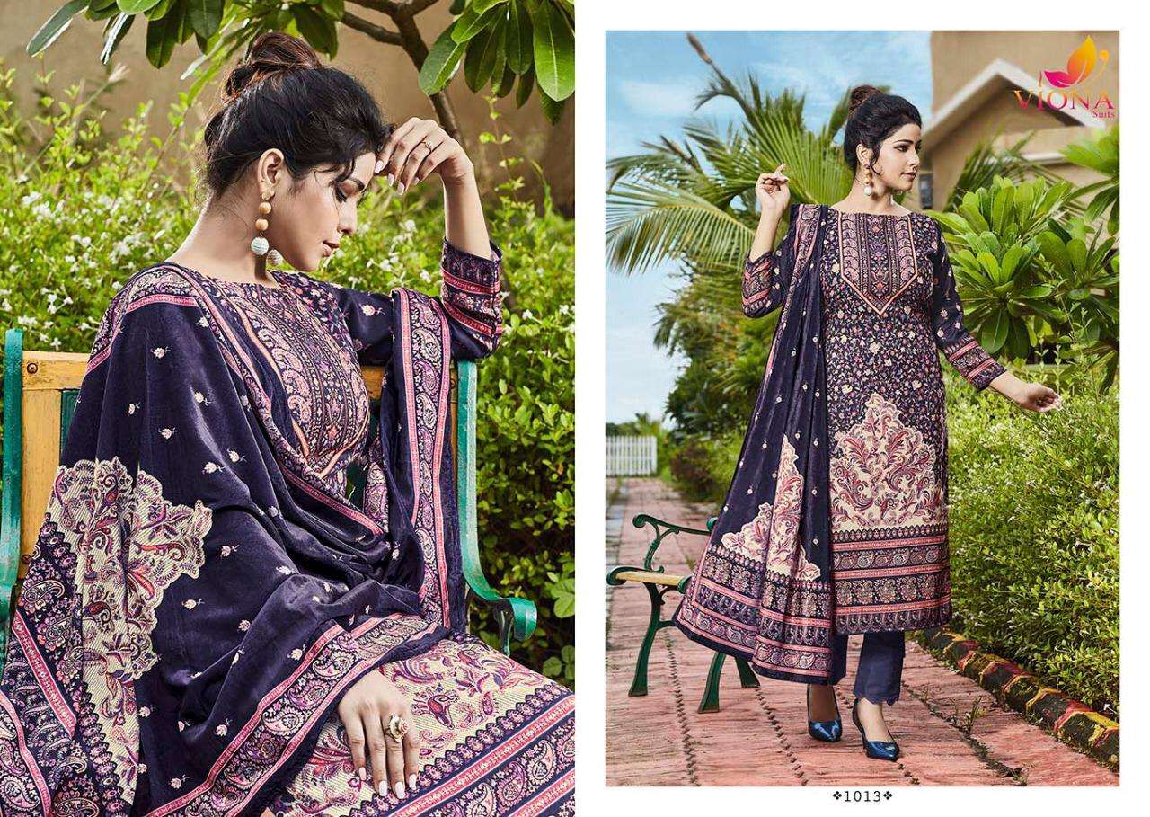AZBIRA BY VIONA SUITS 1009 TO 1016 SERIES BEAUTIFUL STYLISH DESIGNER PRINTED AND EMBROIDERED PARTY WEAR OCCASIONAL WEAR HEAVY PASHMINA DIGITAL PRINTED DRESSES AT WHOLESALE PRICE