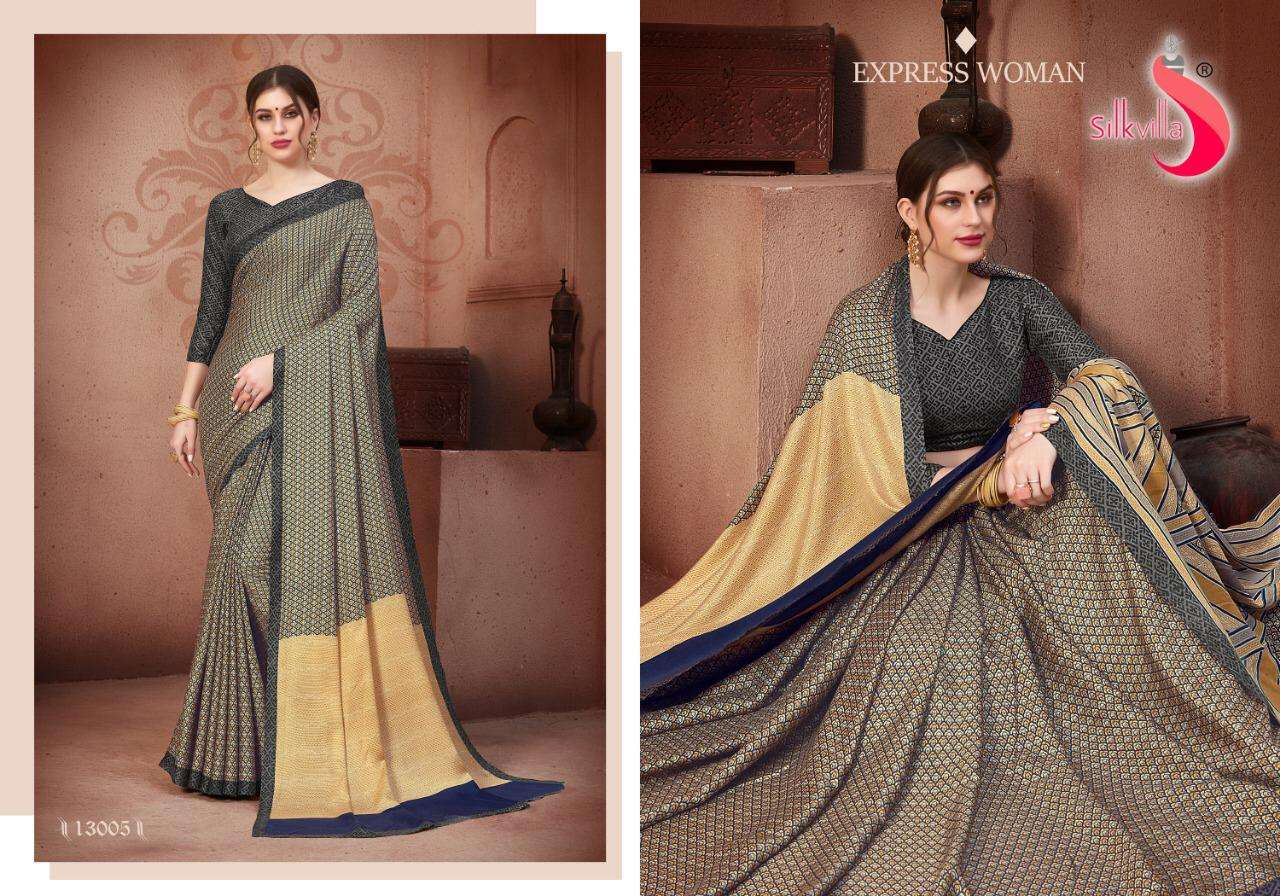 PASHMINA VOL-13 BY SILKVILLA 13001 TO 13010 SERIES INDIAN TRADITIONAL WEAR COLLECTION BEAUTIFUL STYLISH FANCY COLORFUL PARTY WEAR & OCCASIONAL WEAR PASHMINA PRINTED SAREES AT WHOLESALE PRICE