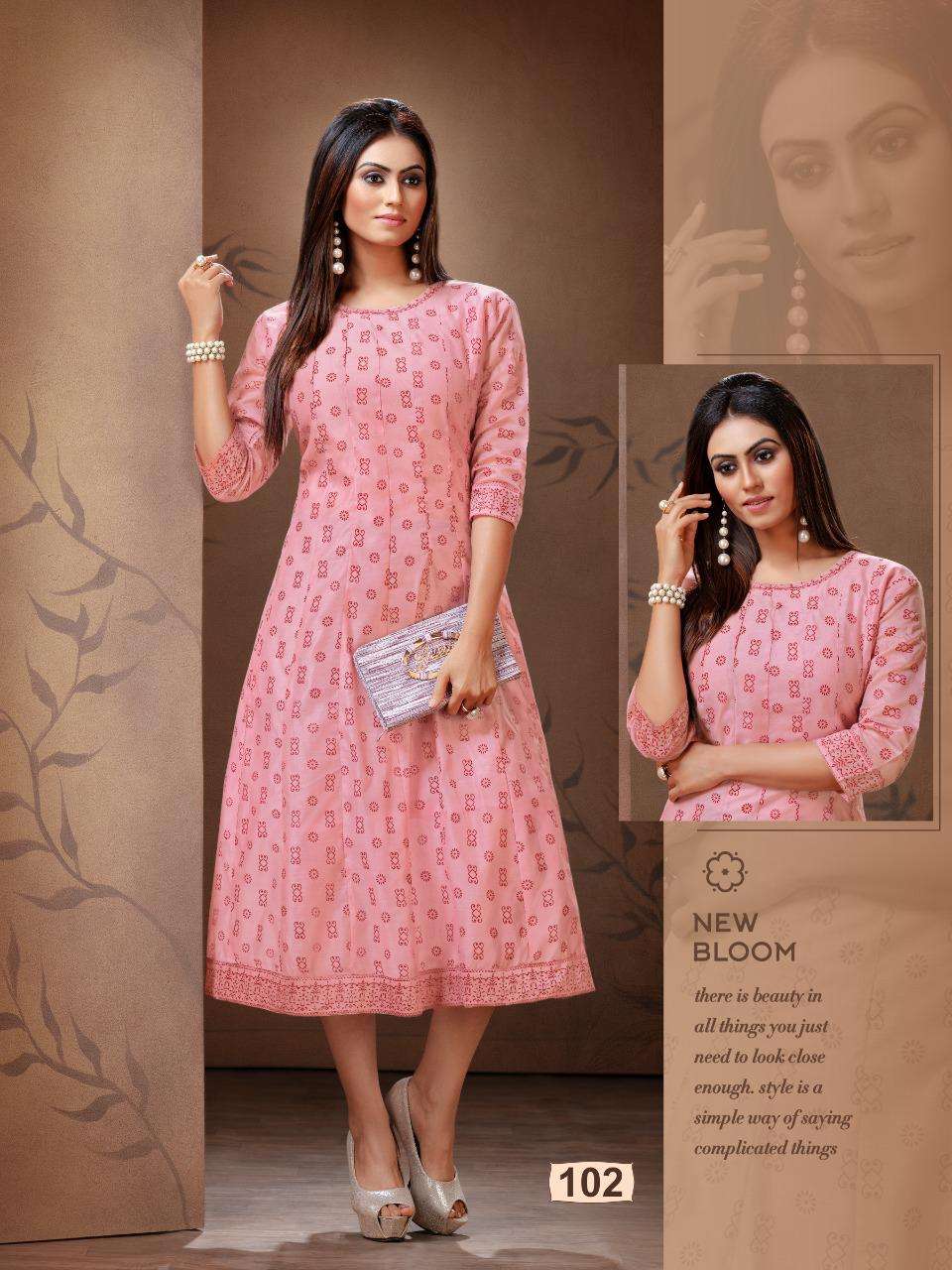 SWEET GIRL BY VIYASSA 101 TO 108 SERIES BEAUTIFUL COLORFUL STYLISH FANCY CASUAL WEAR & ETHNIC WEAR & READY TO WEAR HEAVY BANGLORI SILKKURTIS AT WHOLESALE PRICE