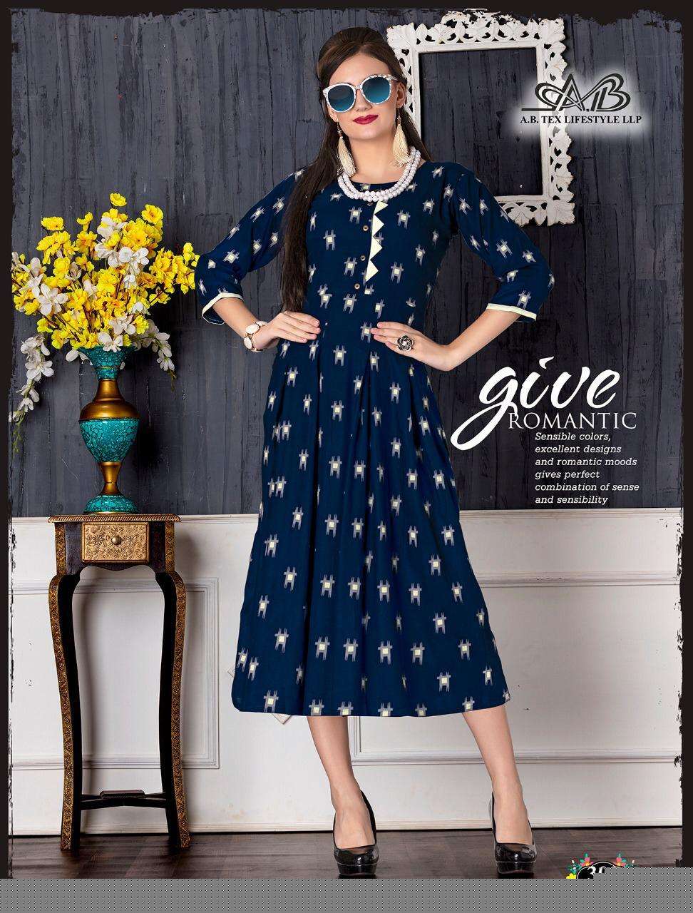MONI BY A,B FASHION 301 TO 311 SERIES BEAUTIFUL COLORFUL STYLISH FANCY CASUAL WEAR & ETHNIC WEAR & READY TO WEAR RAYON PRINTED KURTIS AT WHOLESALE PRICE
