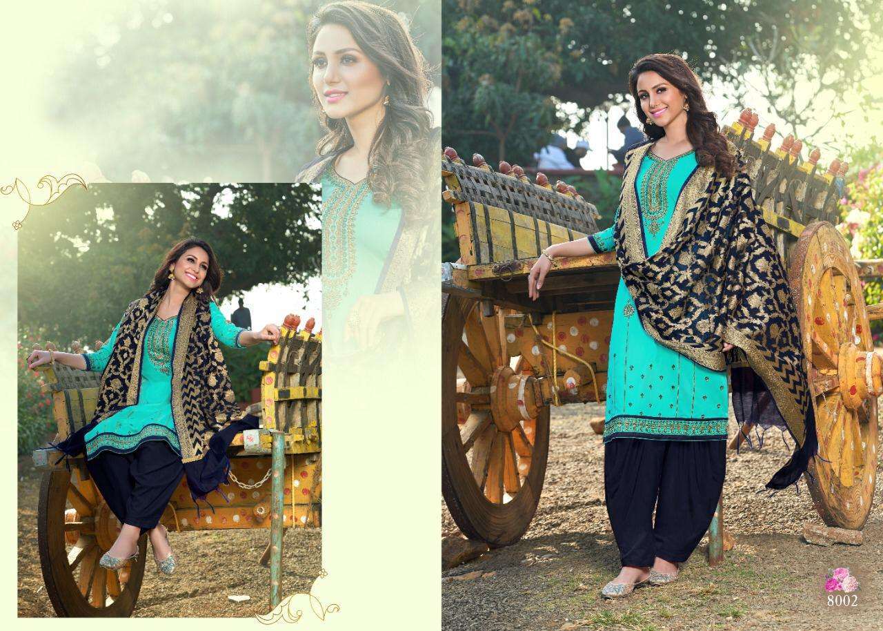 MENKA BY UTSAV SUITS 8001 TO 8008 SERIES BEAUTIFUL COLORFUL STYLISH PRETTY PARTY WEAR CASUAL WEAR OCCASIONAL WEAR JAM COTTON PRINTED EMBROIDERY DRESSES AT WHOLESALE PRICE