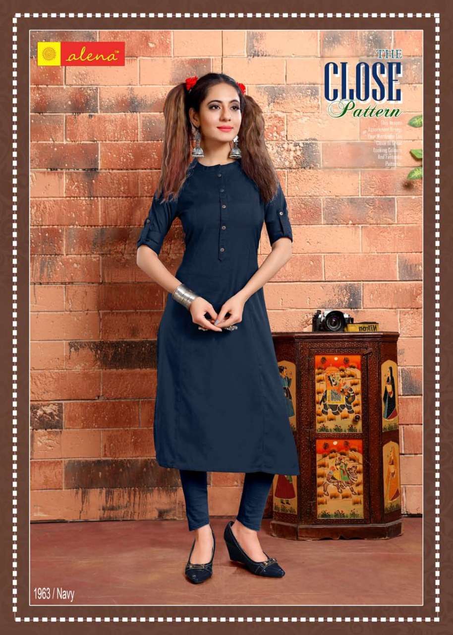 COCKTAIL BY ALENA 01 TO 10 SERIES BEAUTIFUL STYLISH FANCY COLORFUL CASUAL WEAR & ETHNIC WEAR COTTON FLEX KURTIS AT WHOLESALE PRICE