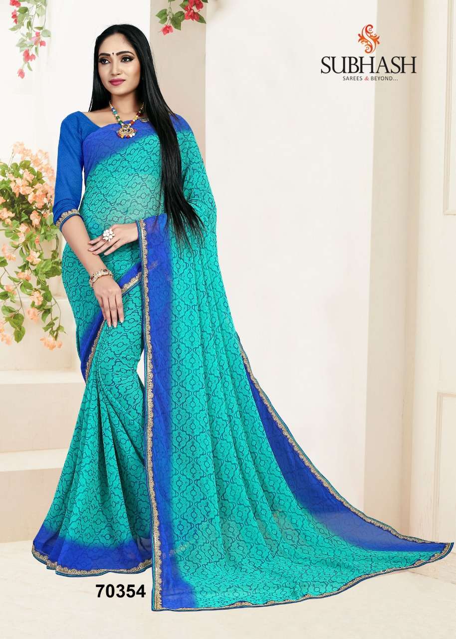 MIX GEORGETTE SAREES BY SUBHASH SAREES INDIAN TRADITIONAL WEAR COLLECTION BEAUTIFUL STYLISH FANCY COLORFUL PARTY WEAR & OCCASIONAL WEAR FANCY SAREES AT WHOLESALE PRICE