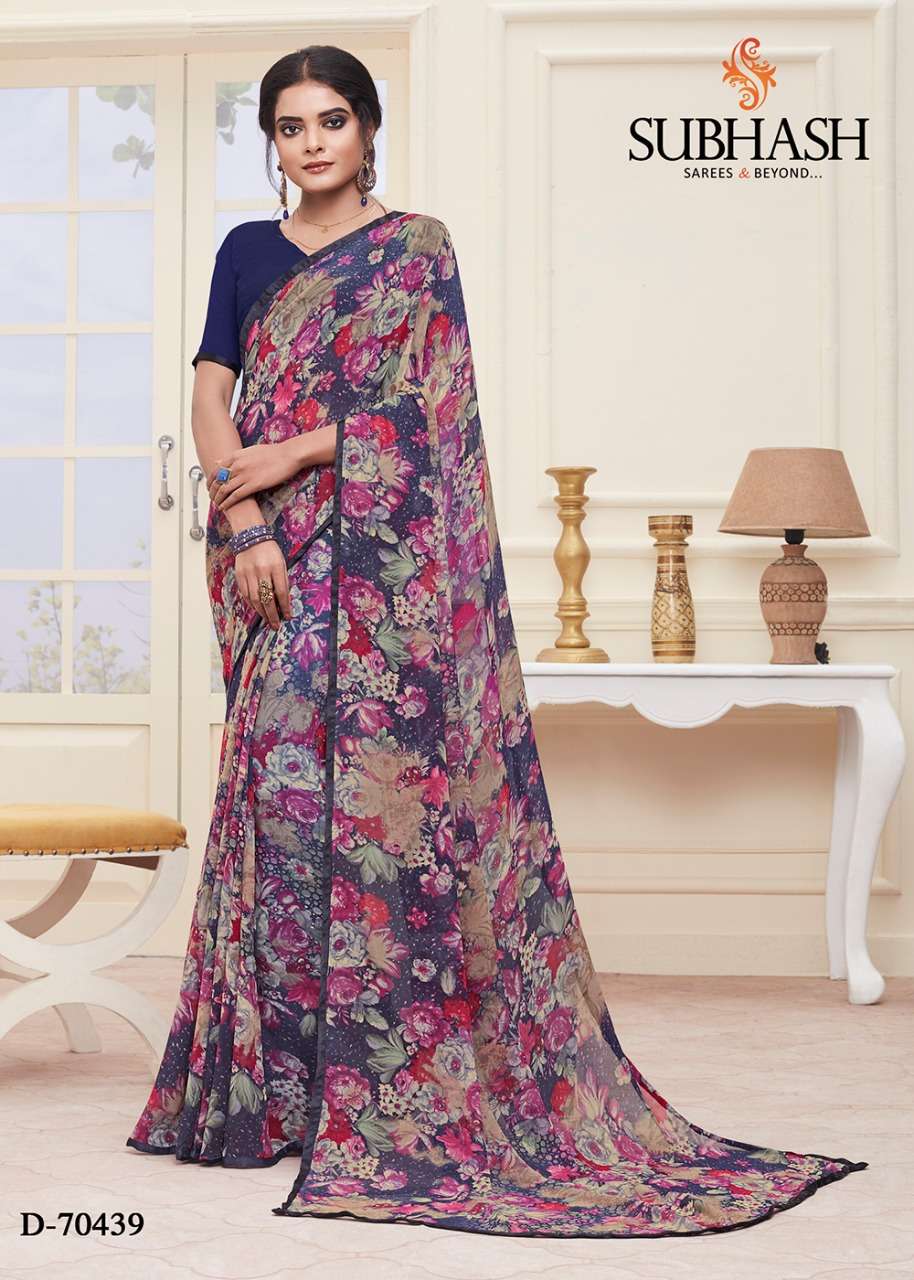 MIX GEORGETTE SAREES BY SUBHASH SAREES INDIAN TRADITIONAL WEAR COLLECTION BEAUTIFUL STYLISH FANCY COLORFUL PARTY WEAR & OCCASIONAL WEAR FANCY SAREES AT WHOLESALE PRICE