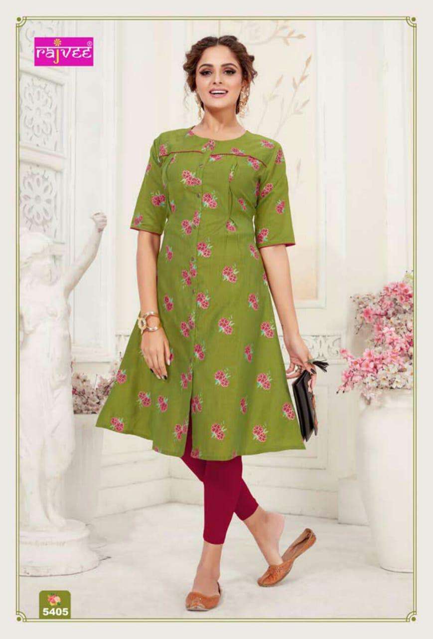 ASHMITA BY RAJVEE 1001 TO 1008 SERIES BEAUTIFUL STYLISH COLORFUL FANCY PARTY WEAR & ETHNIC WEAR & READY TO WEAR SLUB SILK KURTIS AT WHOLESALE PRICE