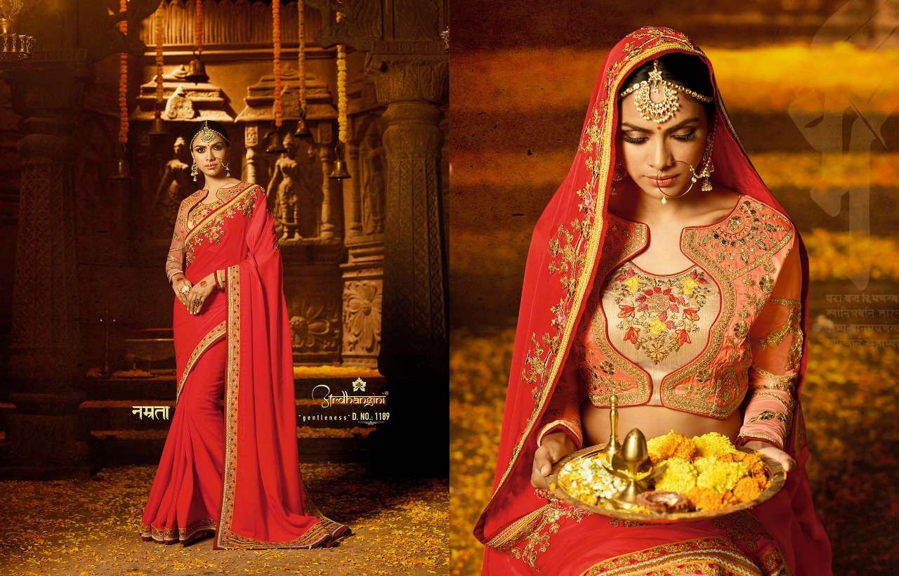SAKSHI SALE COLLECTION BY ARDHANGINI INDIAN TRADITIONAL WEAR COLLECTION BEAUTIFUL STYLISH FANCY COLORFUL PARTY WEAR & OCCASIONAL WEAR FANCY SAREES AT WHOLESALE PRICE