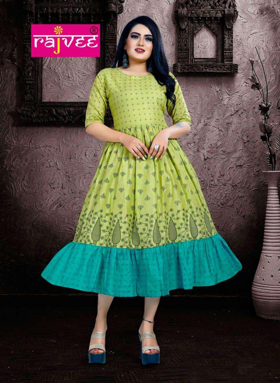 RUKMANI BY RAJVEE 201 TO 210 SERIES STYLISH FANCY BEAUTIFUL COLORFUL CASUAL WEAR & ETHNIC WEAR COTTON MAL WITH INNER KURTIS AT WHOLESALE PRICE