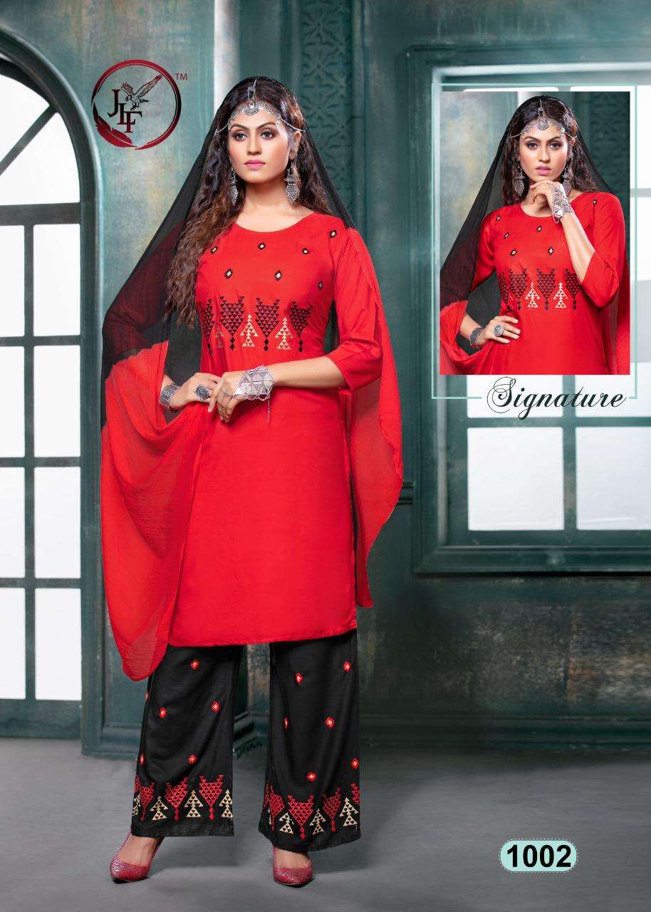 NARGIS BY JLF 1001 TO 1008 SERIES BEAUTIFUL COLORFUL STYLISH PRETTY PARTY WEAR CASUAL WEAR OCCASIONAL WEAR HEAVY RAYON 14 KG DRESSES AT WHOLESALE PRICE