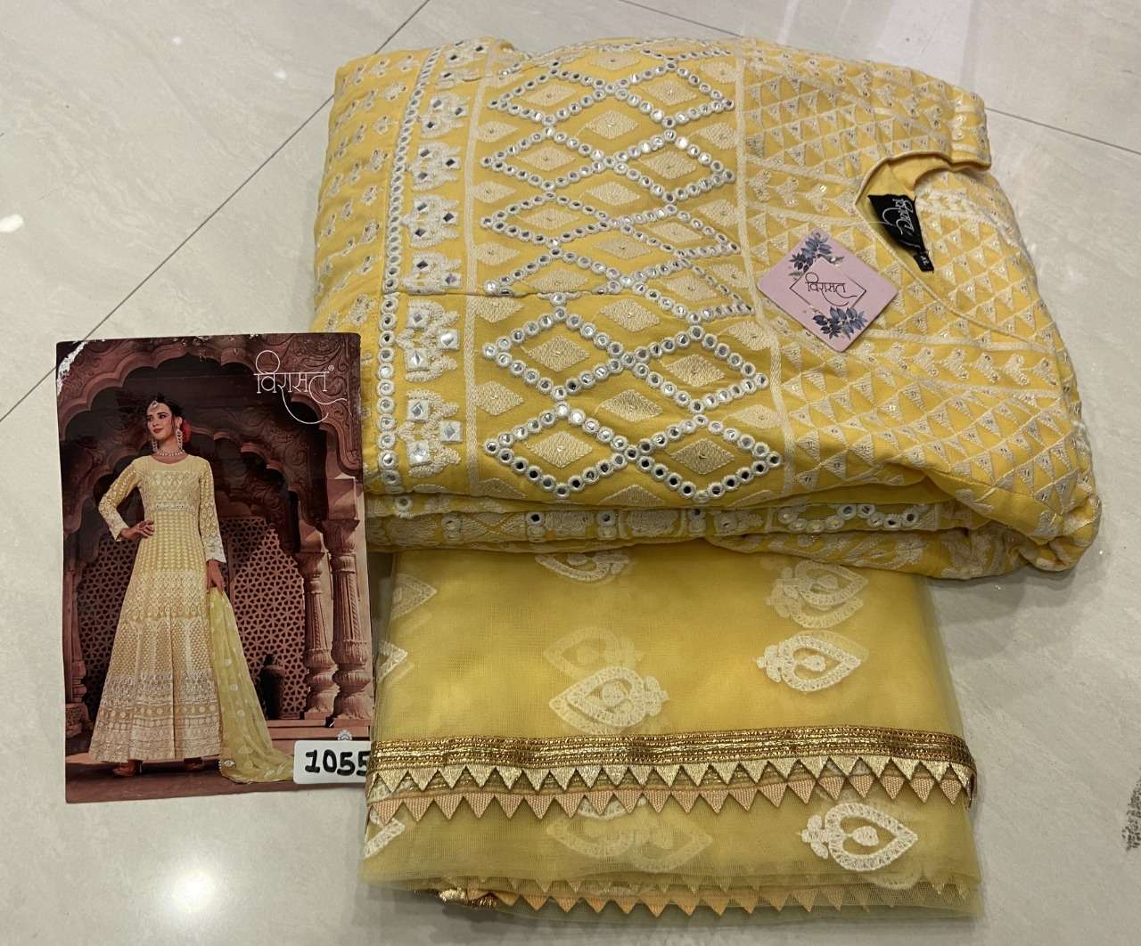 LUCKNOWI BY VIRASAT 1053 TO 1056 SERIES DESIGNER ANARKALI SUITS COLLECTION BEAUTIFUL STYLISH FANCY COLORFUL PARTY WEAR & OCCASIONAL WEAR PURE VISCOSE GEORGETTE DRESSES AT WHOLESALE PRICE