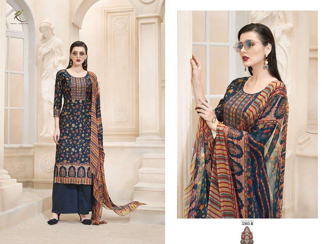 PARAMPARA BY RAKHI FASHION 5301-A TO 5304-B SERIES DESIGNER SUITS BEAUTIFUL STYLISH FANCY COLORFUL PARTY WEAR & ETHNIC WEAR PURE VISCOSE MODAL DIGITAL PRINTED DRESSES AT WHOLESALE PRICE
