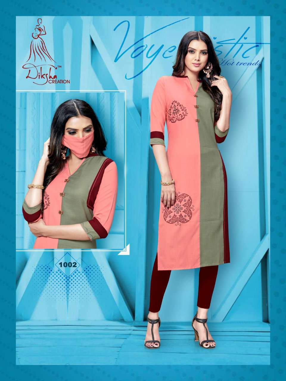 LIVAA BY DIKSHA FASHION 1001 TO 1008 SERIES BEAUTIFUL STYLISH COLORFUL FANCY PARTY WEAR & ETHNIC WEAR & READY TO WEAR SLUB MAGIC RAYON 14 KG KURTIS AT WHOLESALE PRICE
