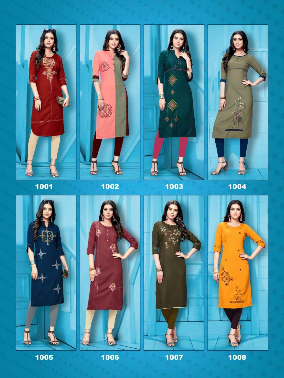LIVAA BY DIKSHA FASHION 1001 TO 1008 SERIES BEAUTIFUL STYLISH COLORFUL FANCY PARTY WEAR & ETHNIC WEAR & READY TO WEAR SLUB MAGIC RAYON 14 KG KURTIS AT WHOLESALE PRICE