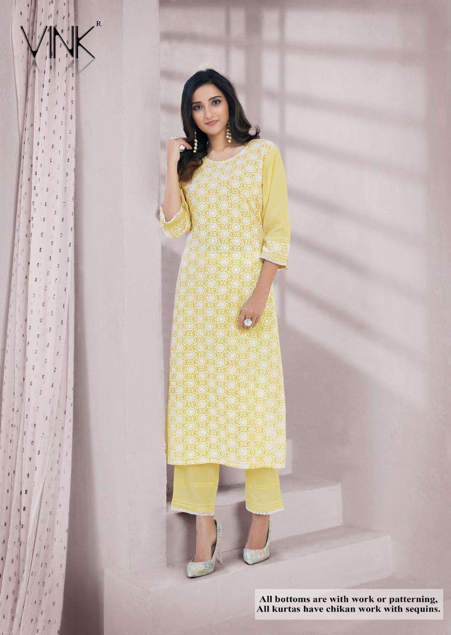 LUCKNOWI VOL-2 BY VINK 861 TO 868 SERIES BEAUTIFUL STYLISH COLORFUL FANCY PARTY WEAR & ETHNIC WEAR & READY TO WEAR PURE RAYON KURTIS AT WHOLESALE PRICE