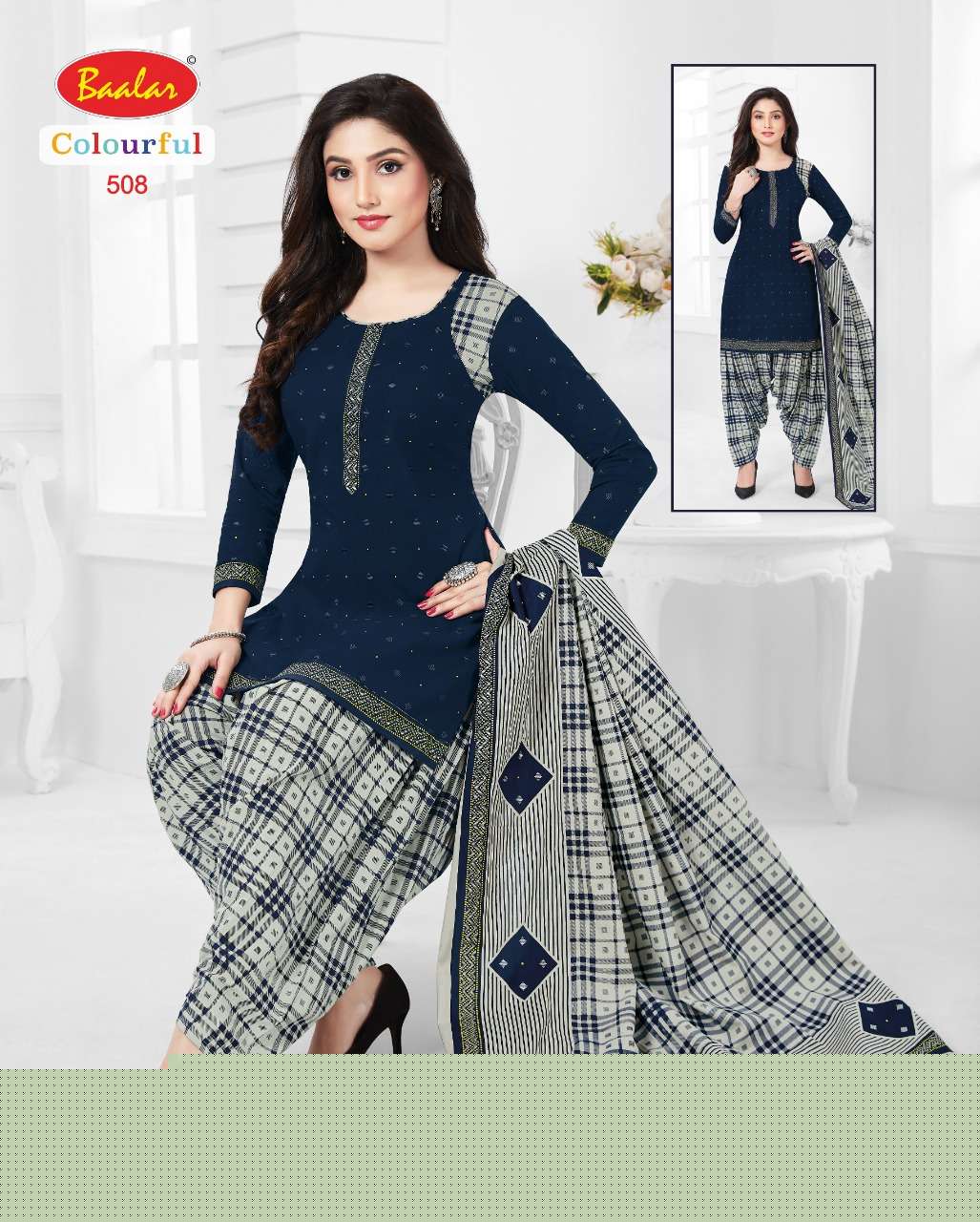 COLOURFUL VOL-5 BY BAALAR 504 TO 533 SERIES BEAUTIFUL SUITS STYLISH FANCY COLORFUL PARTY WEAR & OCCASIONAL WEAR FANCY PRINTED DRESSES AT WHOLESALE PRICE