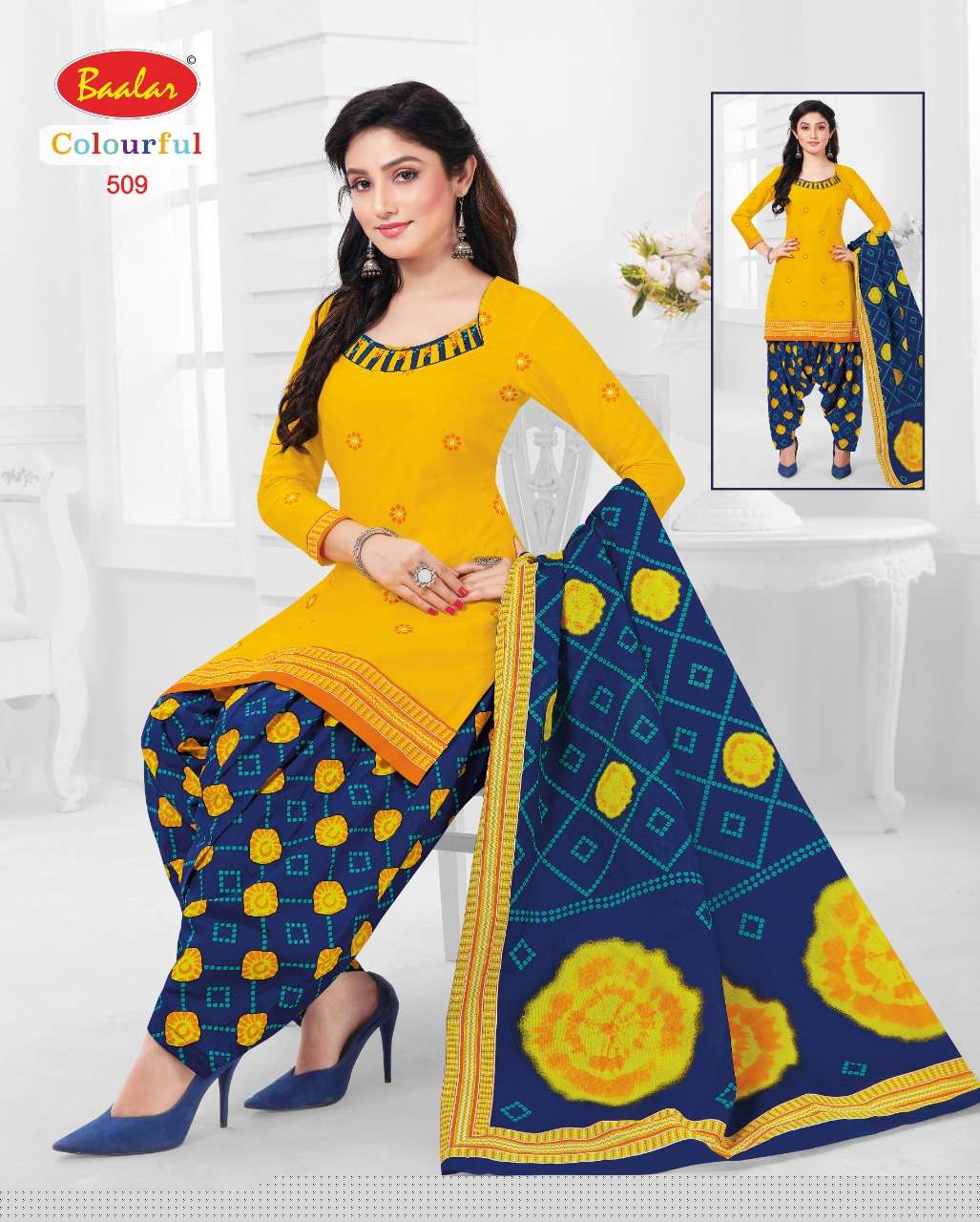 COLOURFUL VOL-5 BY BAALAR 504 TO 533 SERIES BEAUTIFUL SUITS STYLISH FANCY COLORFUL PARTY WEAR & OCCASIONAL WEAR FANCY PRINTED DRESSES AT WHOLESALE PRICE