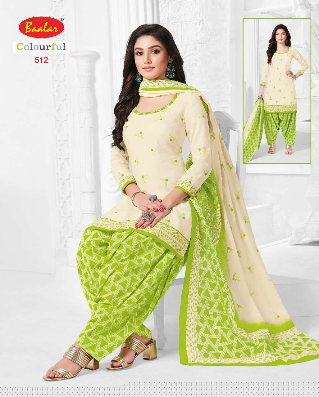 COLOURFUL VOL-5 BY BAALAR 504 TO 533 SERIES BEAUTIFUL SUITS STYLISH FANCY COLORFUL PARTY WEAR & OCCASIONAL WEAR FANCY PRINTED DRESSES AT WHOLESALE PRICE