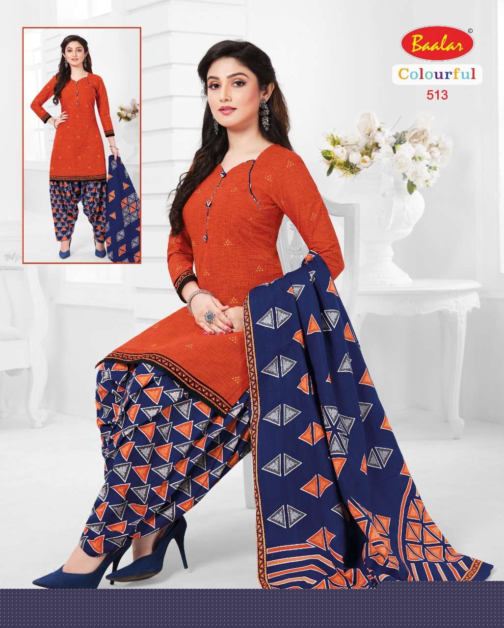COLOURFUL VOL-5 BY BAALAR 504 TO 533 SERIES BEAUTIFUL SUITS STYLISH FANCY COLORFUL PARTY WEAR & OCCASIONAL WEAR FANCY PRINTED DRESSES AT WHOLESALE PRICE