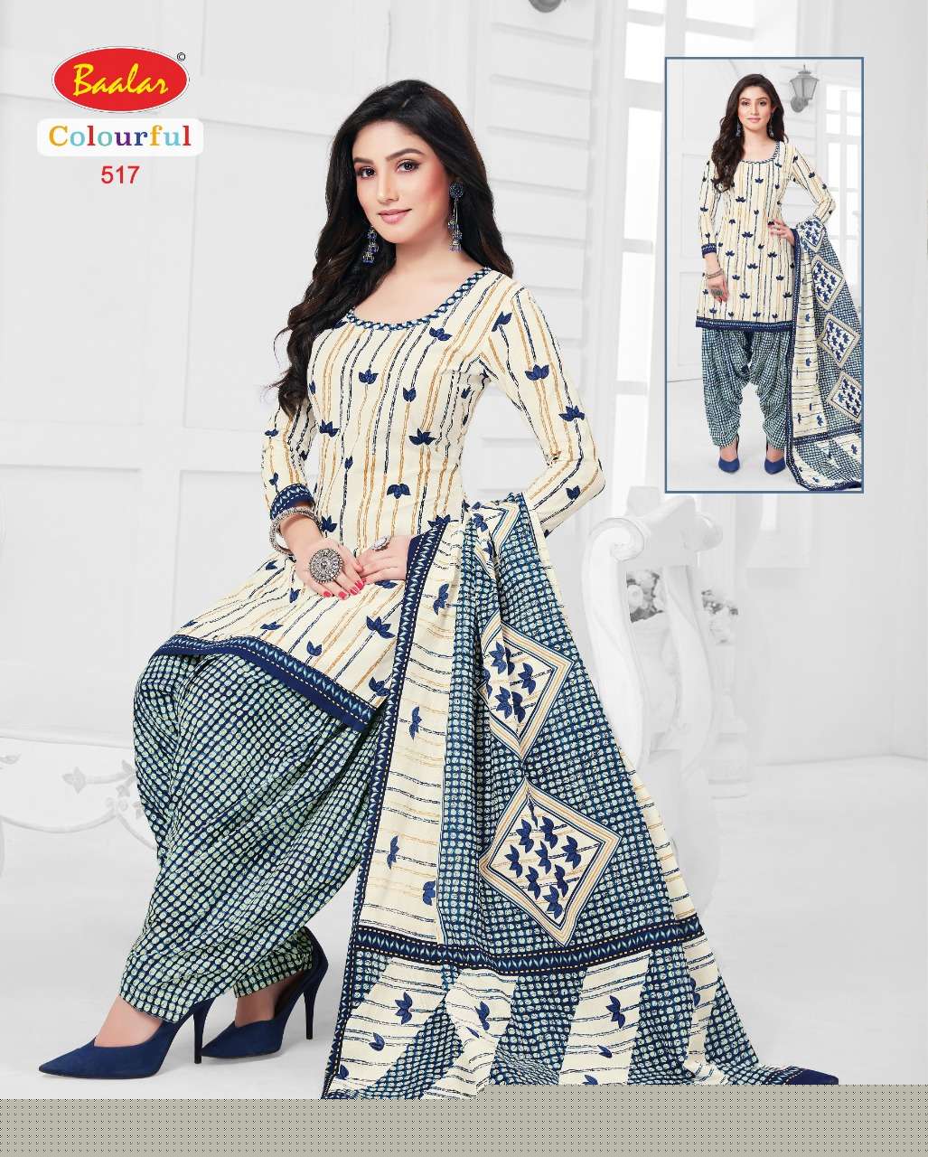 COLOURFUL VOL-5 BY BAALAR 504 TO 533 SERIES BEAUTIFUL SUITS STYLISH FANCY COLORFUL PARTY WEAR & OCCASIONAL WEAR FANCY PRINTED DRESSES AT WHOLESALE PRICE