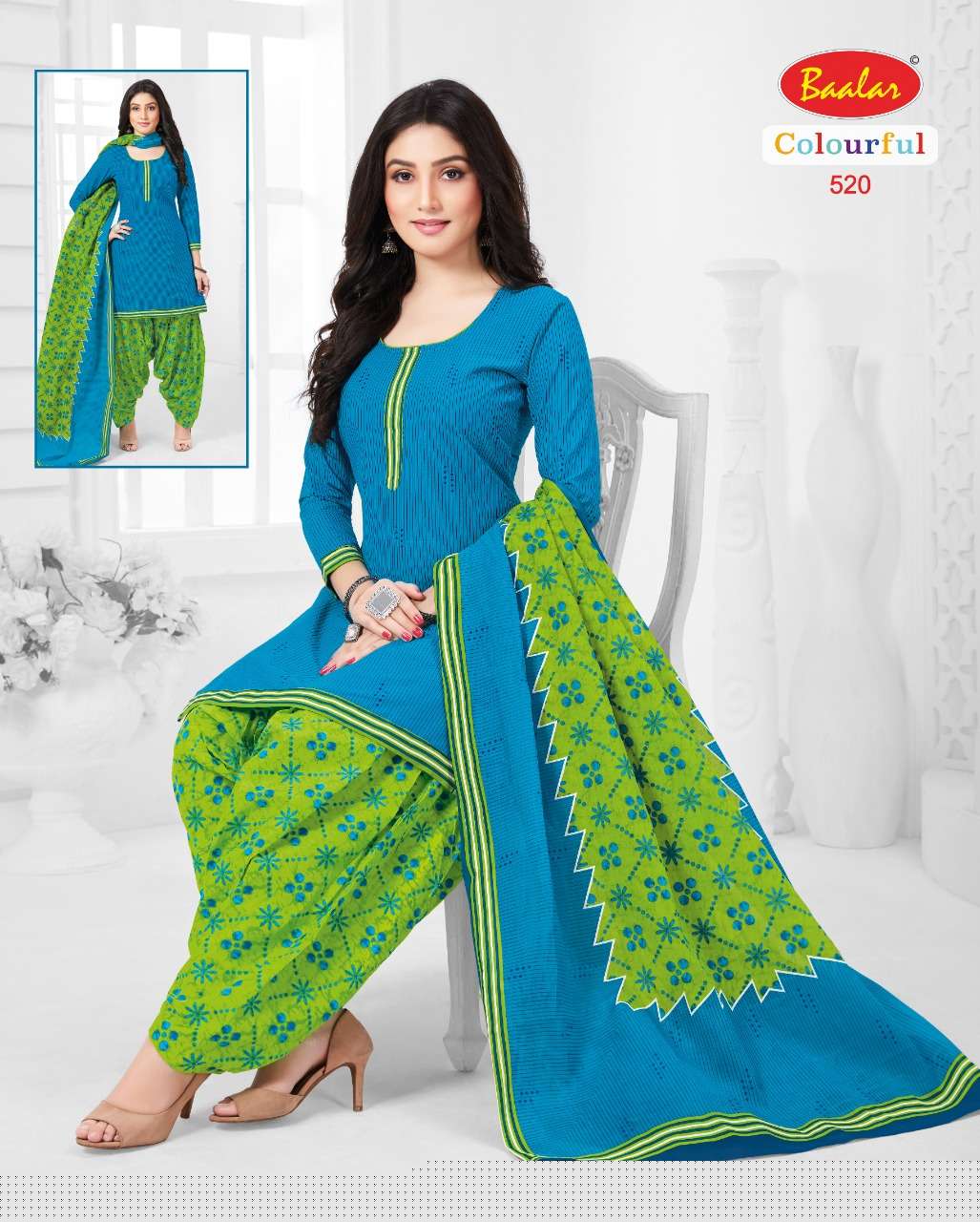 COLOURFUL VOL-5 BY BAALAR 504 TO 533 SERIES BEAUTIFUL SUITS STYLISH FANCY COLORFUL PARTY WEAR & OCCASIONAL WEAR FANCY PRINTED DRESSES AT WHOLESALE PRICE