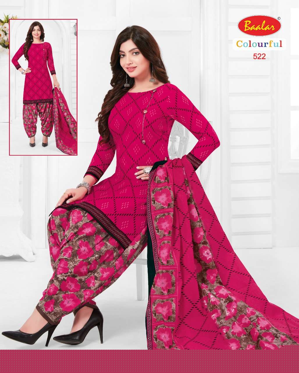 COLOURFUL VOL-5 BY BAALAR 504 TO 533 SERIES BEAUTIFUL SUITS STYLISH FANCY COLORFUL PARTY WEAR & OCCASIONAL WEAR FANCY PRINTED DRESSES AT WHOLESALE PRICE