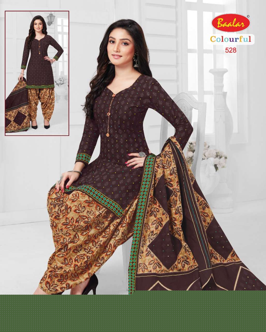 COLOURFUL VOL-5 BY BAALAR 504 TO 533 SERIES BEAUTIFUL SUITS STYLISH FANCY COLORFUL PARTY WEAR & OCCASIONAL WEAR FANCY PRINTED DRESSES AT WHOLESALE PRICE